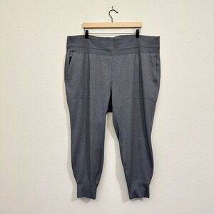 ATHLETA Venice Mid Rise Jogger in Grey Heather Stretch Pockets #597888